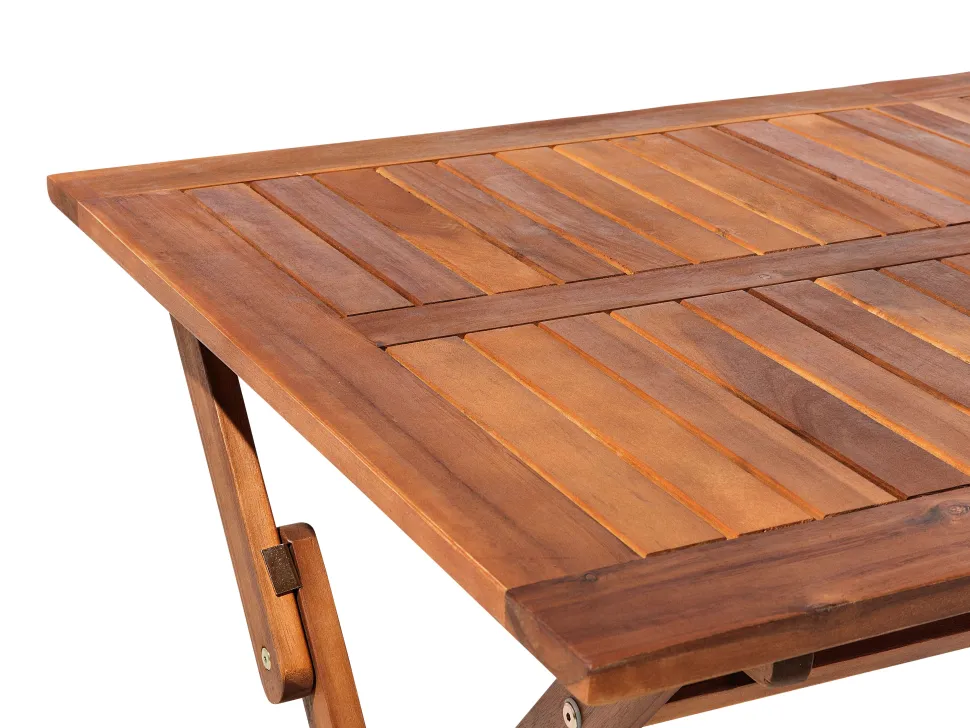 Gartentisch Akazienholz Dunkelbraun 140 X 75 Cm Cento