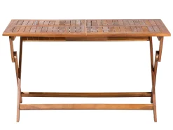 Gartentisch Akazienholz Dunkelbraun 140 X 75 Cm Cento