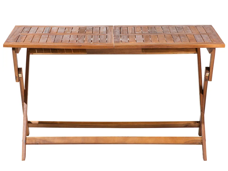 Gartentisch Akazienholz Dunkelbraun 140 X 75 Cm Cento