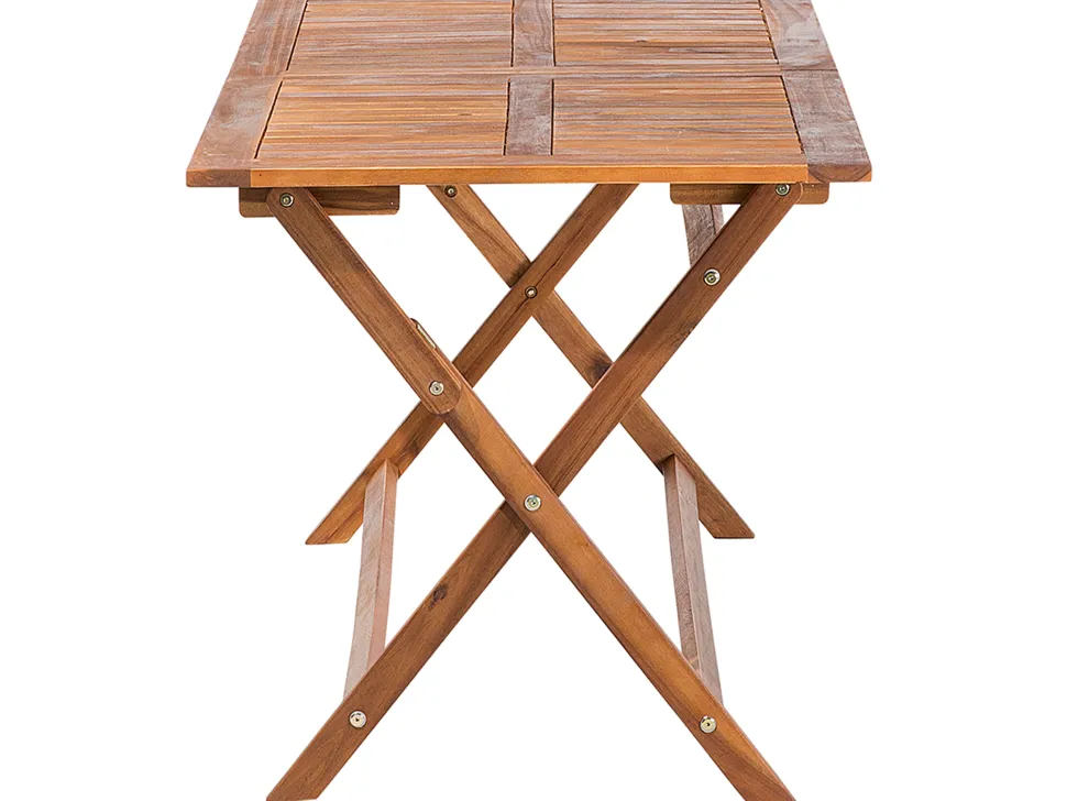 Gartentisch Akazienholz Dunkelbraun 140 X 75 Cm Cento
