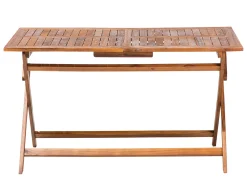 Gartentisch Akazienholz Dunkelbraun 140 X 75 Cm Cento