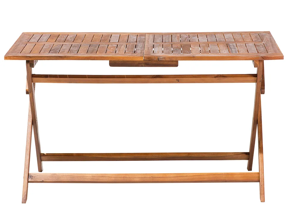 Gartentisch Akazienholz Dunkelbraun 140 X 75 Cm Cento
