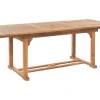 Gartentisch Akazienholz Hellbraun 160 / 220 X 90 Cm Ausziehbar Java