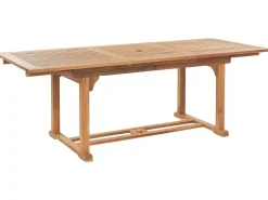 Gartentisch Akazienholz Hellbraun 160 / 220 X 90 Cm Ausziehbar Java
