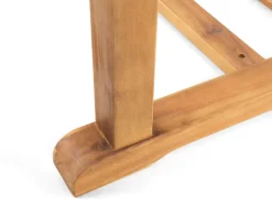 Gartentisch Akazienholz Hellbraun 160 / 220 X 90 Cm Ausziehbar Java