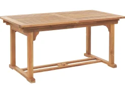 Gartentisch Akazienholz Hellbraun 160 / 220 X 90 Cm Ausziehbar Java