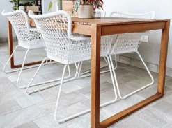 Gartentisch Akazienholz Hellbraun 180 X 90 Cm Sassari