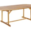 Gartentisch Akazienholz Hellbraun 160 / 220 X 100 Cm Ausziehbar Maui
