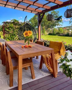 Gartentisch Akazienholz Hellbraun 210 X 90 Cm Livorno