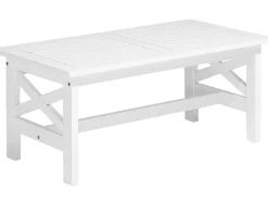 Gartentisch Akazienholz Weis 100 X 55 Cm Baltic Ii