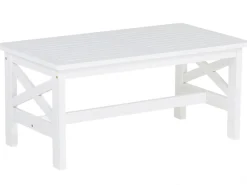 Gartentisch Akazienholz Weis 100 X 55 Cm Baltic