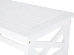 Gartentisch Akazienholz Weis 100 X 55 Cm Baltic
