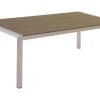 Gartentisch Aluminium Braun 180 X 90 Cm Vernio