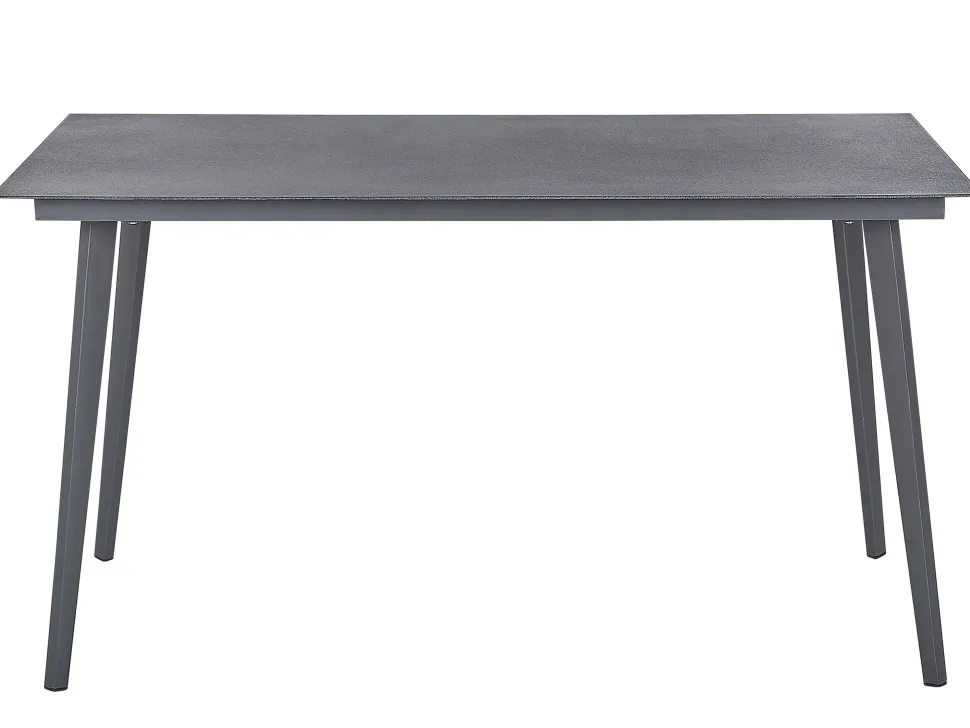 Gartentisch Aluminium Grau 140 X 80 Cm Mileto