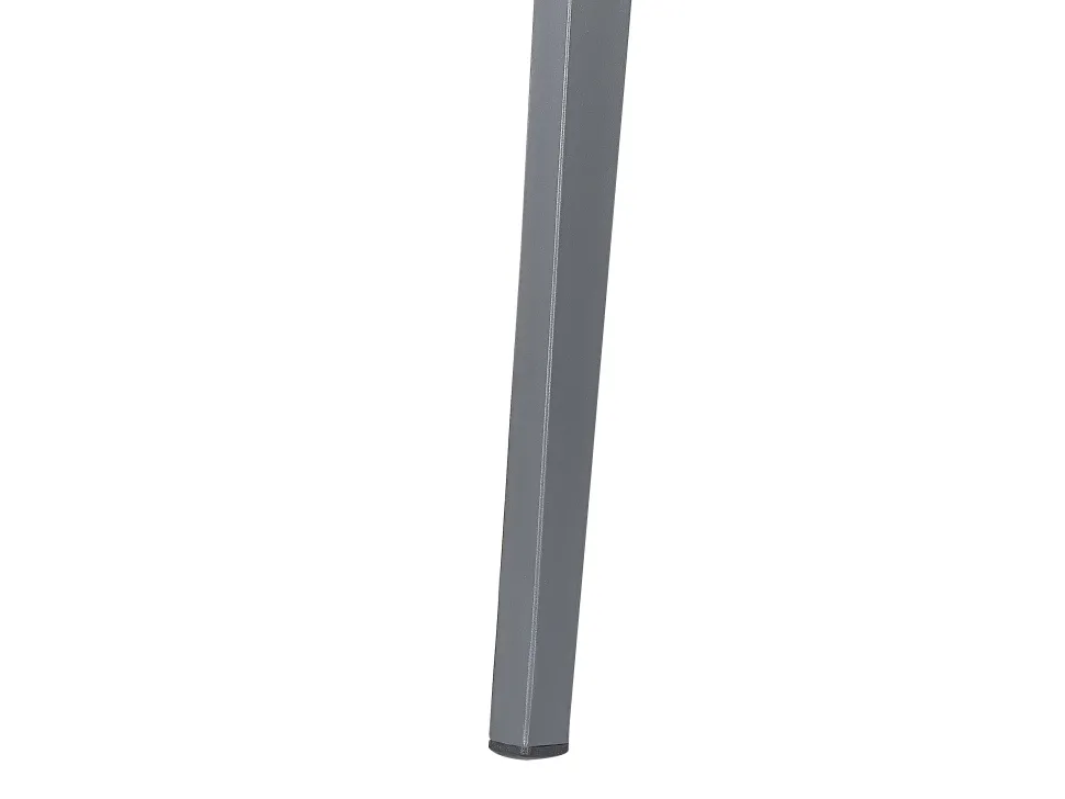 Gartentisch Aluminium Grau 140 X 80 Cm Mileto