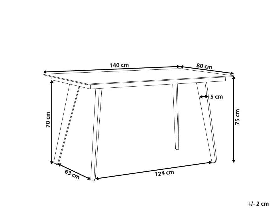 Gartentisch Aluminium Grau 140 X 80 Cm Mileto