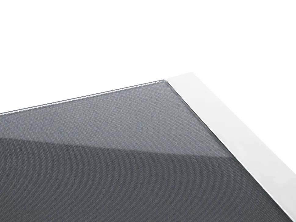 Gartentisch Aluminium Grau / Weis 210 X 90 Cm Bacoli