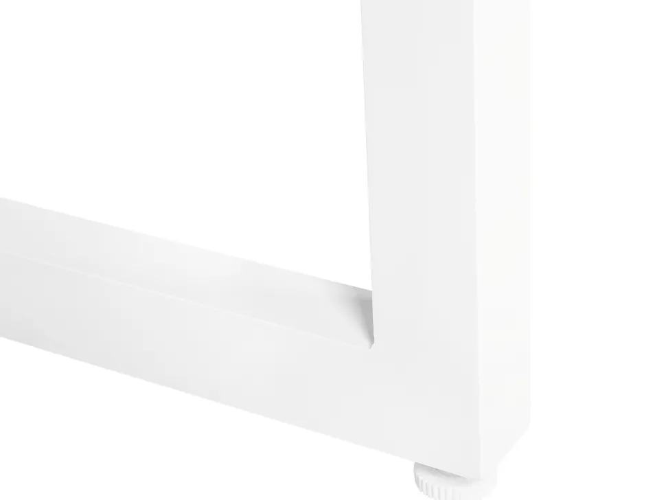 Gartentisch Aluminium Grau / Weis 210 X 90 Cm Bacoli