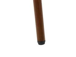 Gartentisch Aluminium Schwarz / Dunkler Holzfarbton 80 X 80 Cm Caspri