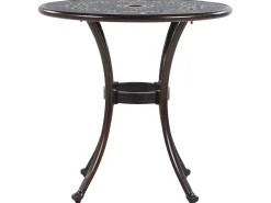 Gartentisch Braun Aluminium 65 Cm Bovino
