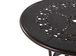 Gartentisch Braun Aluminium 65 Cm Bovino