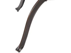 Gartentisch Dunkelbraun Aluminium 102 Cm Salento
