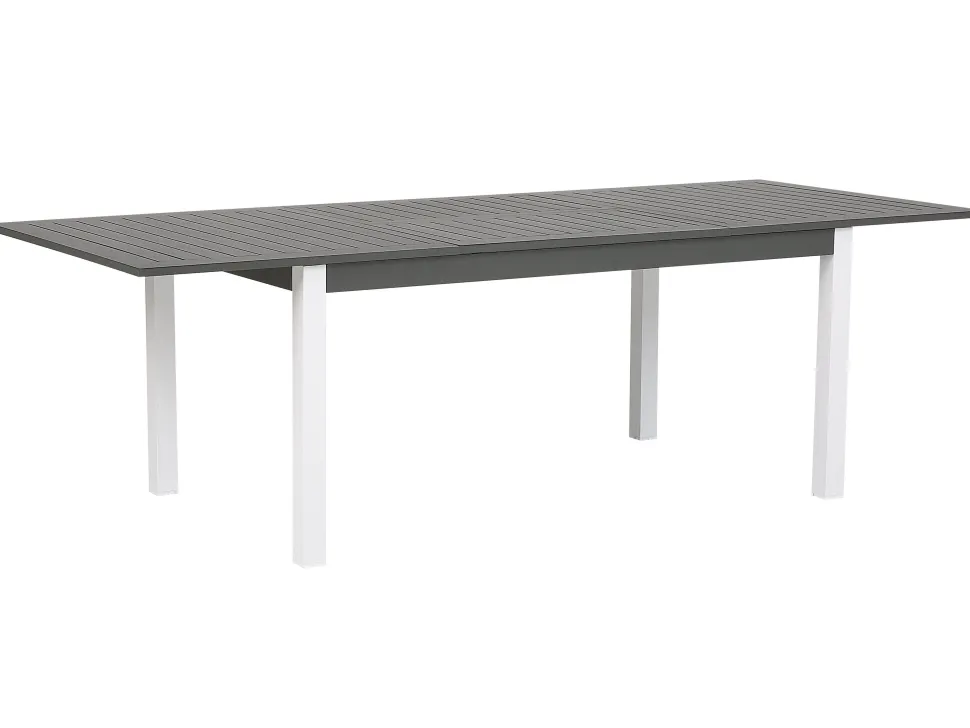 Gartentisch Dunkelgrau Ausziehbar 168/248 X 100 Cm Pancole