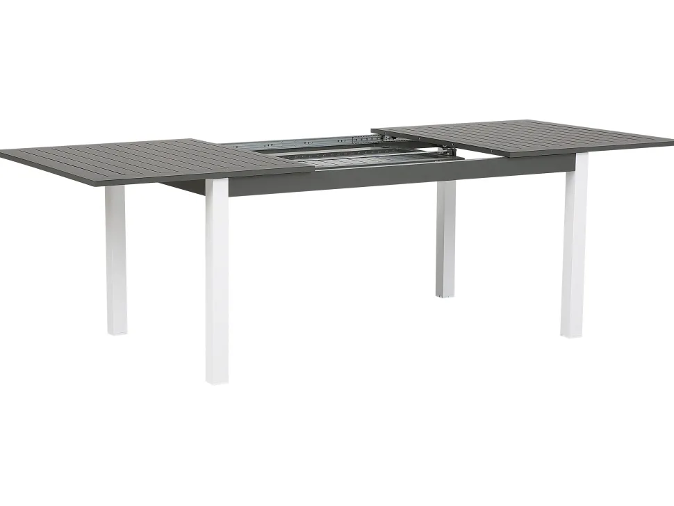 Gartentisch Dunkelgrau Ausziehbar 168/248 X 100 Cm Pancole