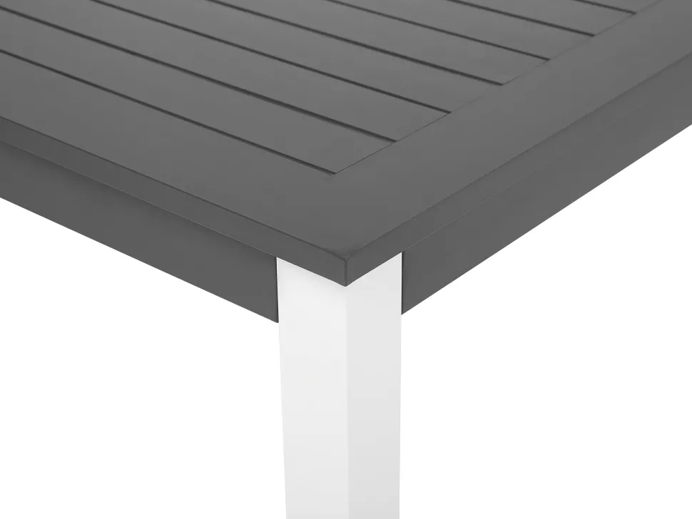Gartentisch Dunkelgrau Ausziehbar 168/248 X 100 Cm Pancole