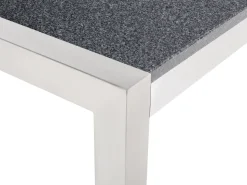 Gartentisch Edelstahl/Granit Grau Poliert 180 X 90 Cm Grosseto