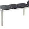Gartentisch Edelstahl/Naturstein Schwarz Poliert 180 X 90 Cm Grosseto
