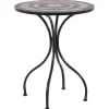 Gartentisch Eisen Schwarz Mosaik O 60 Cm Cariati