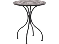 Gartentisch Eisen Schwarz Mosaik O 60 Cm Cariati