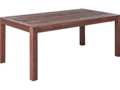 Gartentisch Eukalyptusholz Dunkelbraun 180 X 100 Cm Tuscania