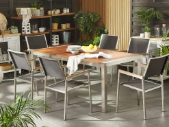 Gartentisch Eukalyptusholz Hellbraun 180 X 90 Cm Grosseto