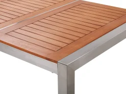 Gartentisch Eukalyptusholz Hellbraun 180 X 90 Cm Grosseto