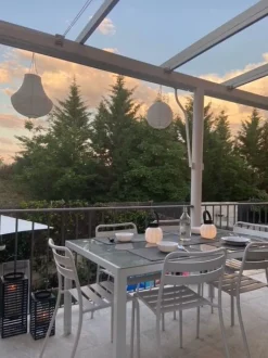 Gartentisch Glas Grau 160 X 90 Cm Catania