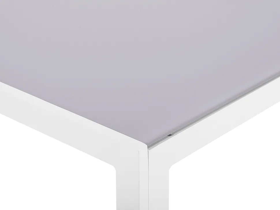 Gartentisch Glas Grau 160 X 90 Cm Catania