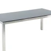 Gartentisch Glas Schwarz 180 X 90 Cm Grosseto