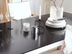 Gartentisch Glas Schwarz 180 X 90 Cm Grosseto