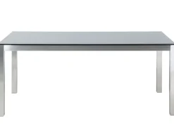 Gartentisch Glas Schwarz 180 X 90 Cm Grosseto