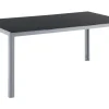Gartentisch Glas Schwarz 160 X 90 Cm Catania