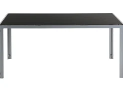 Gartentisch Glas Schwarz 160 X 90 Cm Catania