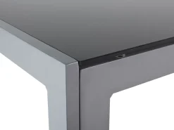 Gartentisch Glas Schwarz 160 X 90 Cm Catania