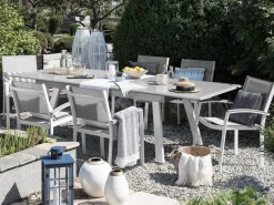 Gartentisch Grau Ausziehbar 175/255 X 100 Cm Pereta