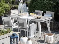 Gartentisch Grau Ausziehbar 175/255 X 100 Cm Pereta