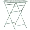 Gartentisch Grun Metall 70 Cm Zusammenklappbar Trento