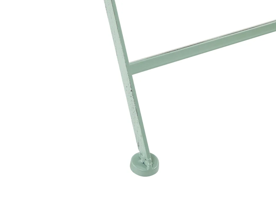 Gartentisch Grun Metall 70 Cm Zusammenklappbar Trento