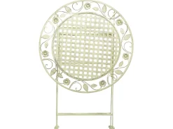 Gartentisch Hellgrun Metall 70 Cm Zusammenklappbar Bivio