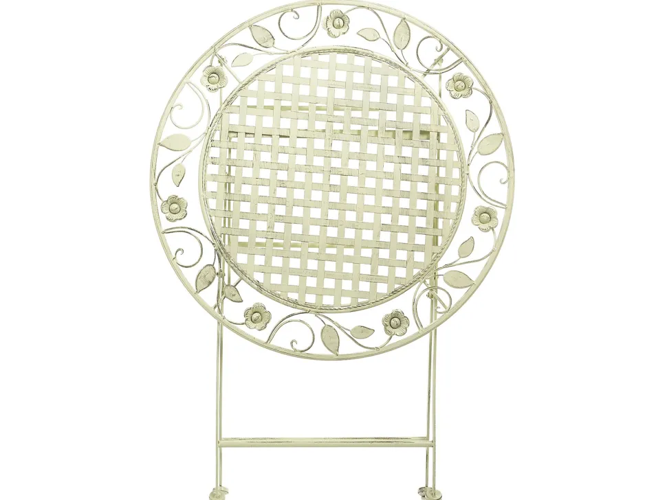 Gartentisch Hellgrun Metall 70 Cm Zusammenklappbar Bivio
